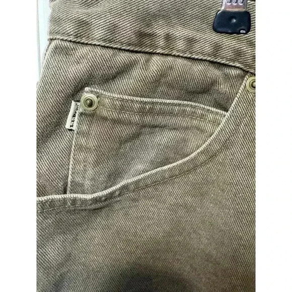 LL Bean men’s warm flannel lined brown jeans size 46 X 24-hemmed - Picture 8 of 8